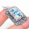 K2 Blue Azurite Handmade 925 Sterling Silver Jewelry Pendant 1.93" P5c87