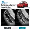 Real Hard Dry Carbon Fiber For Fiat 500e     2024 2025 2026 Abarth 595e -2026 Car Gear Button Frame Sticker