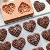 Рождественское сердце любви печенье мастика штамп форма резные формочки для печенья деревянная форма для пряничного печенья форма для песочного печенья
