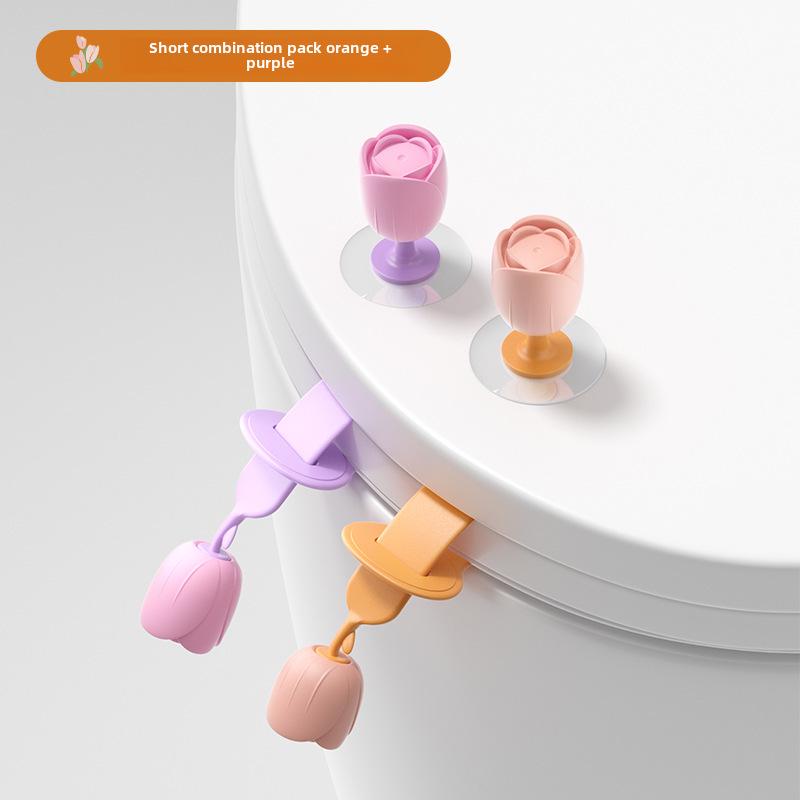 Креативная ручка-подъемник крышки унитаза с защитой от грязи