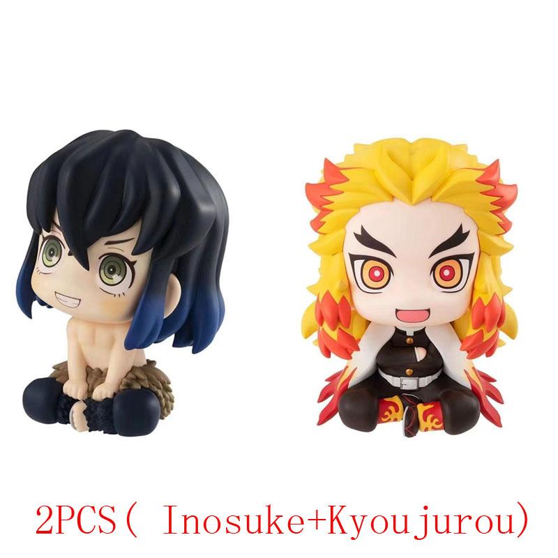 Anime Demon Slayer Doll Toy 6cm Nezuko Tanjirou Zenitsu Inosuke Kyoujurou Kanawo Action Figures Model Toy Kid Xmas Birthday Gift