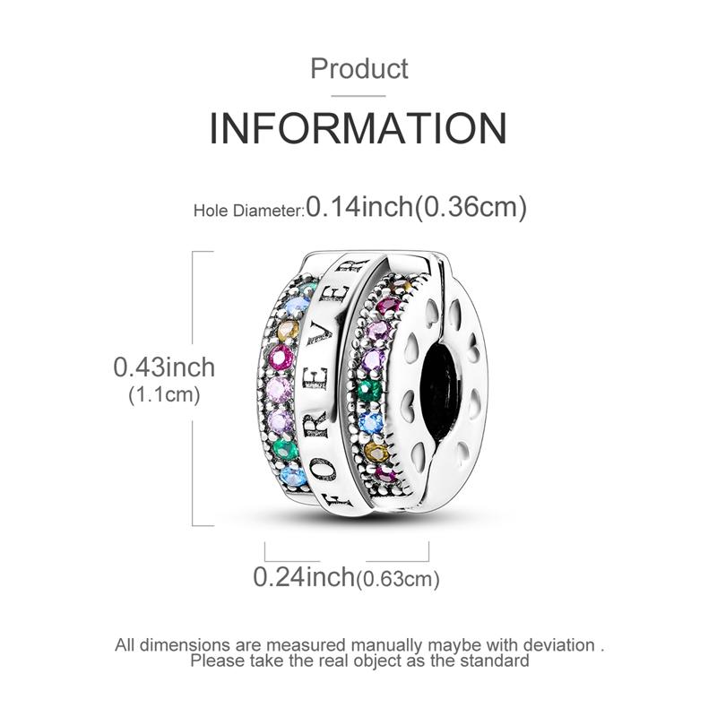 Оригинальные Шармы Бусины Медные Клипсы Шармы Циркон Силиконовые Разделительные Бусины Подходят для Оригинального Браслета DIY Шарм Женские Украшения