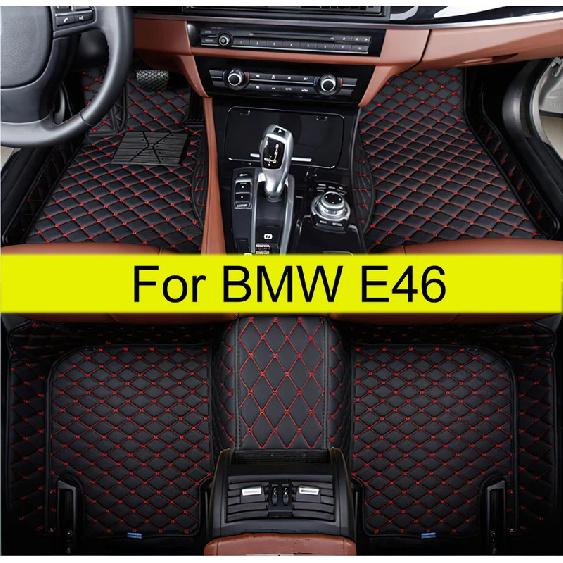 Автомобильные коврики для BMW E46 1998-2004 Аксессуары для интерьера автомобиля 100% соответствие Кожаные коврики Водонепроницаемые Противоскользящие подкладки под ноги