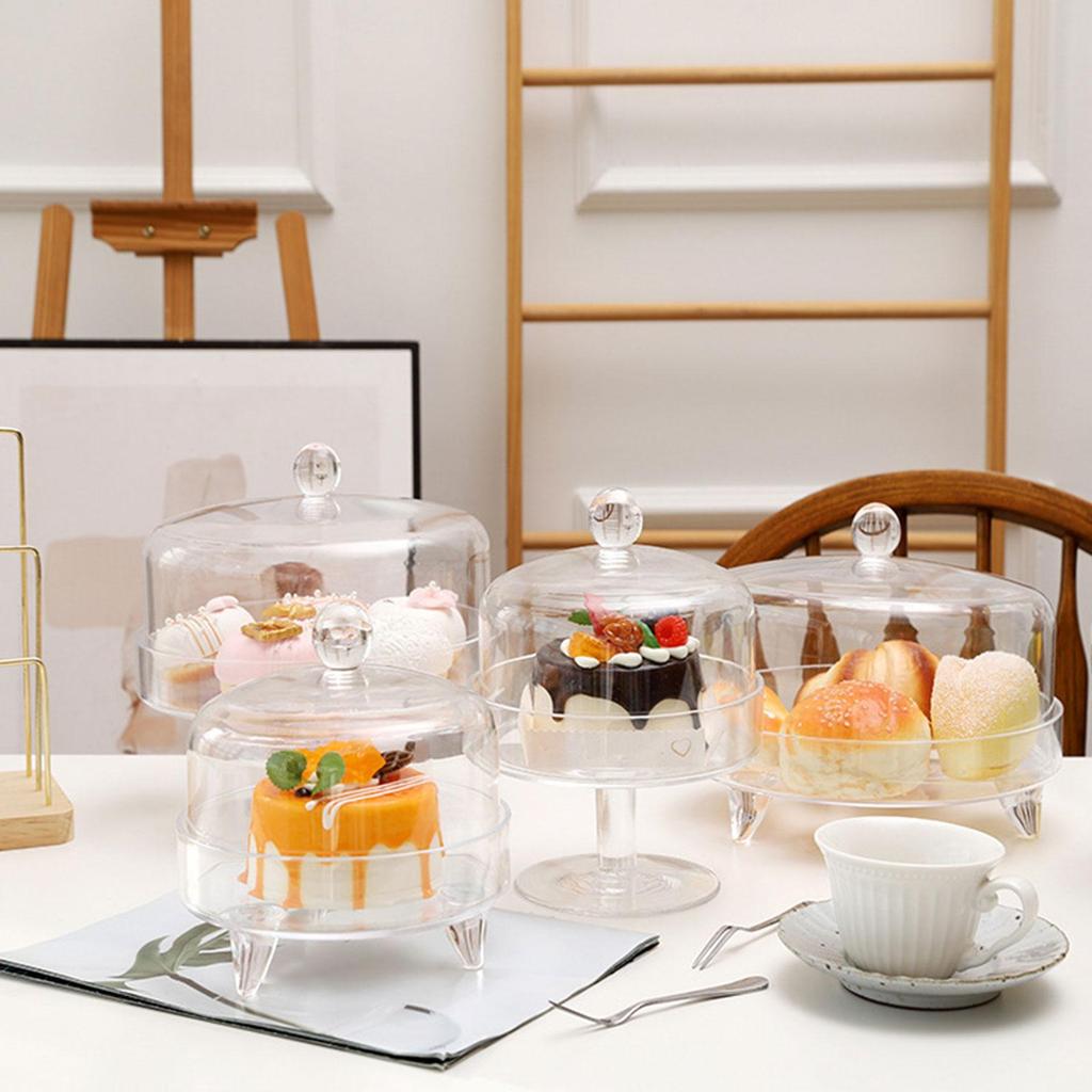 Купол Акриловая Крышка для Торта Прозрачная Крышка-Клош Торт Сыр Еда Пылезащитная Высокая Крышка Украшение Праздничного Стола Кухонный Инвентарь