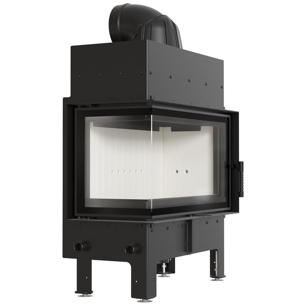 Fireplace Insert Fireplace KRATKI FLOKI M Left 10kW COMPLETE SET for BUILT-IN
