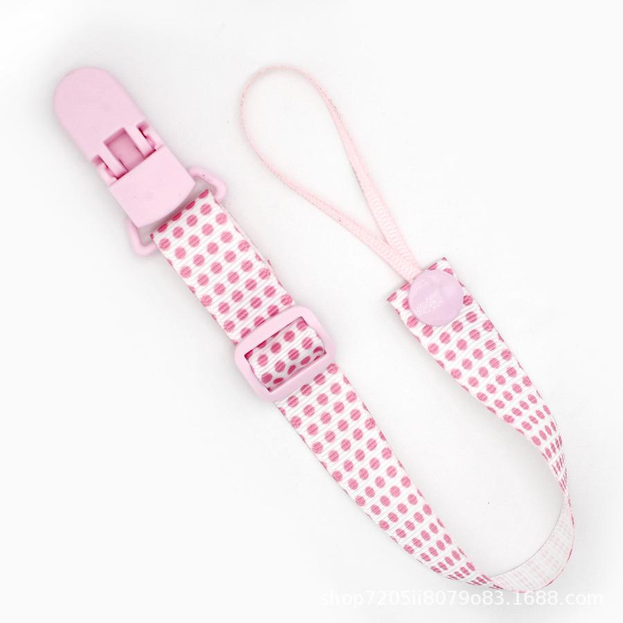 Cute Cartoon Baby Pacifier Clips Chain Ribbon Dummy Soother Holder Chains Adjustable Buckle Strap for Pacifier Baby Feeding Gift