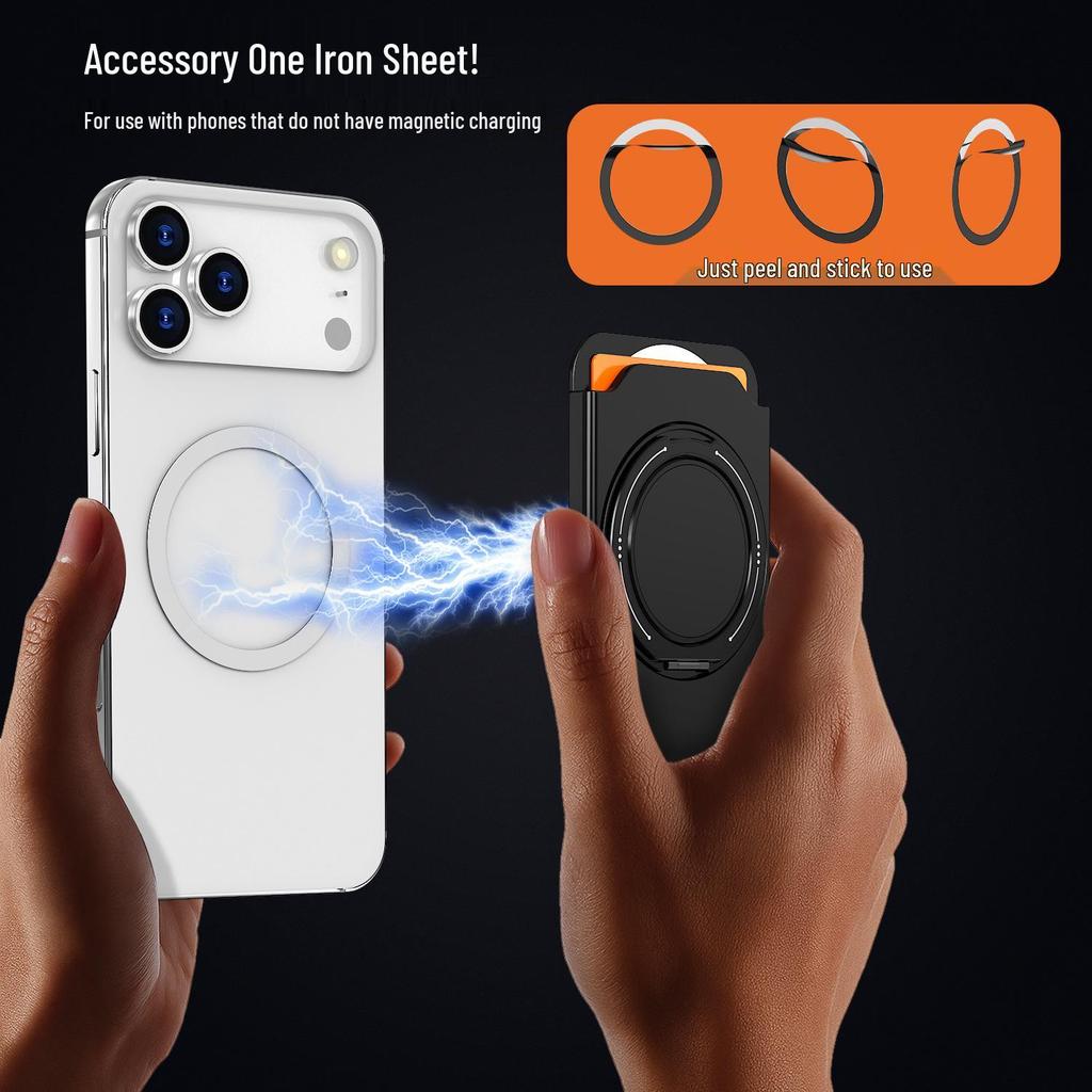 Держатель для карт MagSafe с вращающимся на 360° кронштейном для iPhone