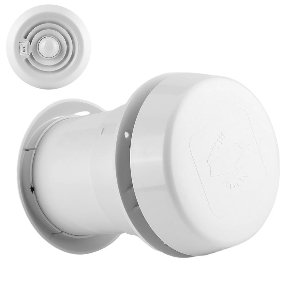 12V Roof Fan 4000R/min LED Air Ceiling Ventilation Grille Round for Campers Motorhome Travel Trailer Van RV Roof Air Vent RV Fan