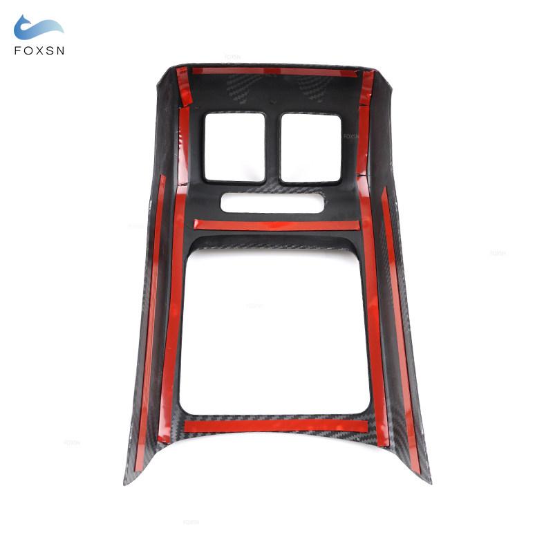 Для VW Golf 6 MK6 2008-2013 автомобильный центральный подлокотник, задняя крышка для кондиционера, накладка, аксессуары из углеродного волокна