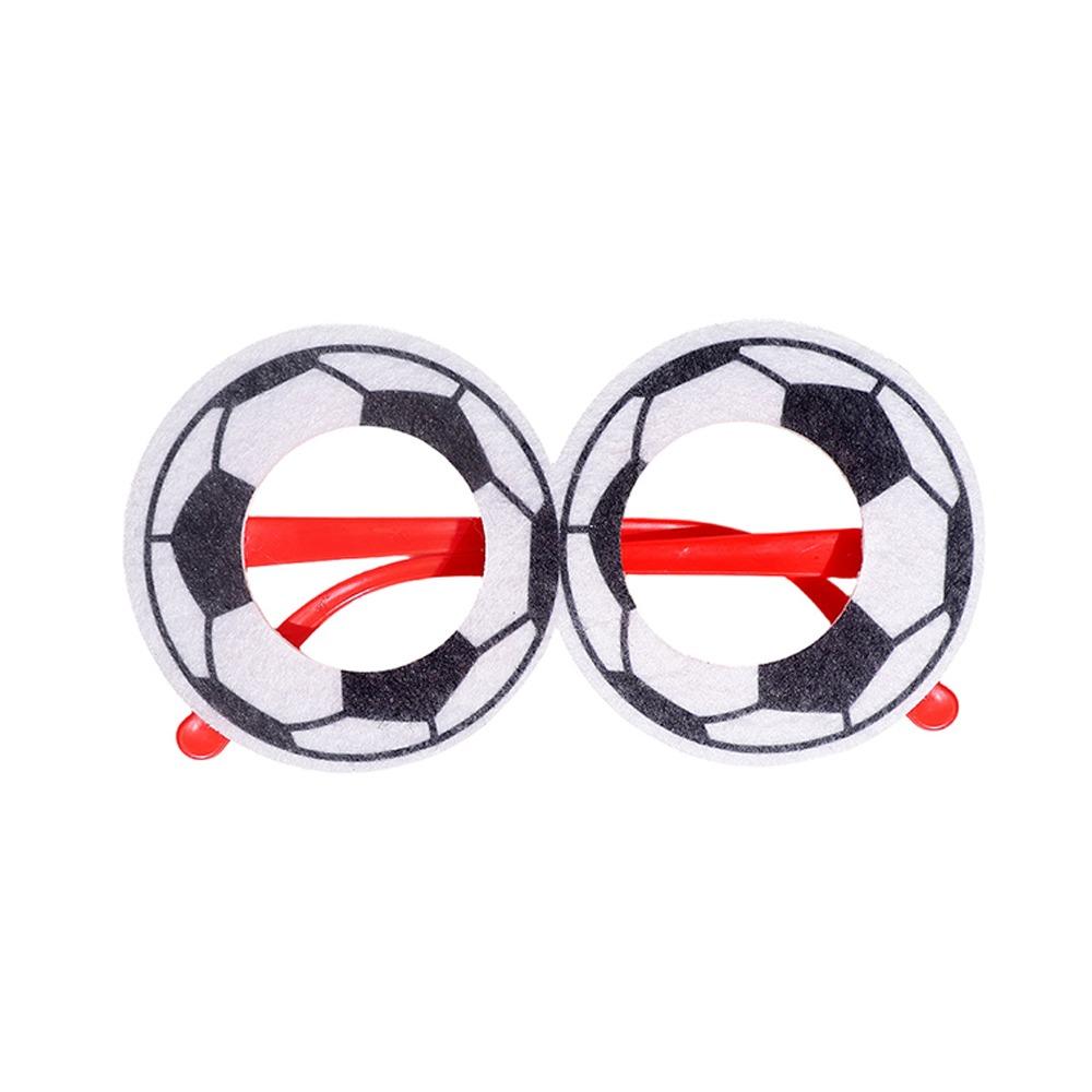 Plastic Temple Arms Soccer Ball Glasses Soft Felt Novelty Party Glasses Football Carnival