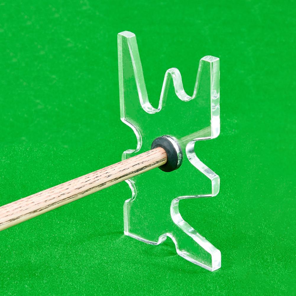1шт многофункциональный прозрачный акриловый держатель для бильярдных клюшек с регулируемой высотой, удлиненная стойка в форме рога оленя, аксессуары для бильярда