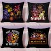 Чехол на подушку Five Nights At Freddy's, короткий плюш, двусторонняя печать, машинная стирка дома, теплая зимняя наволочка
