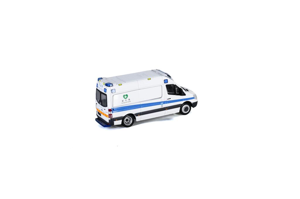 Tiny City Scale MC25 Sprinter Macau Ambulance Vehicle Diecast Model Car 1/76 Mercedes-Benz