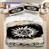 Supernatural Mysteries Bedding (1 * duvet cover + 2 * pillowcase, without core) 2D Flat Christmas birthday gift Duvet cover and pillowcase