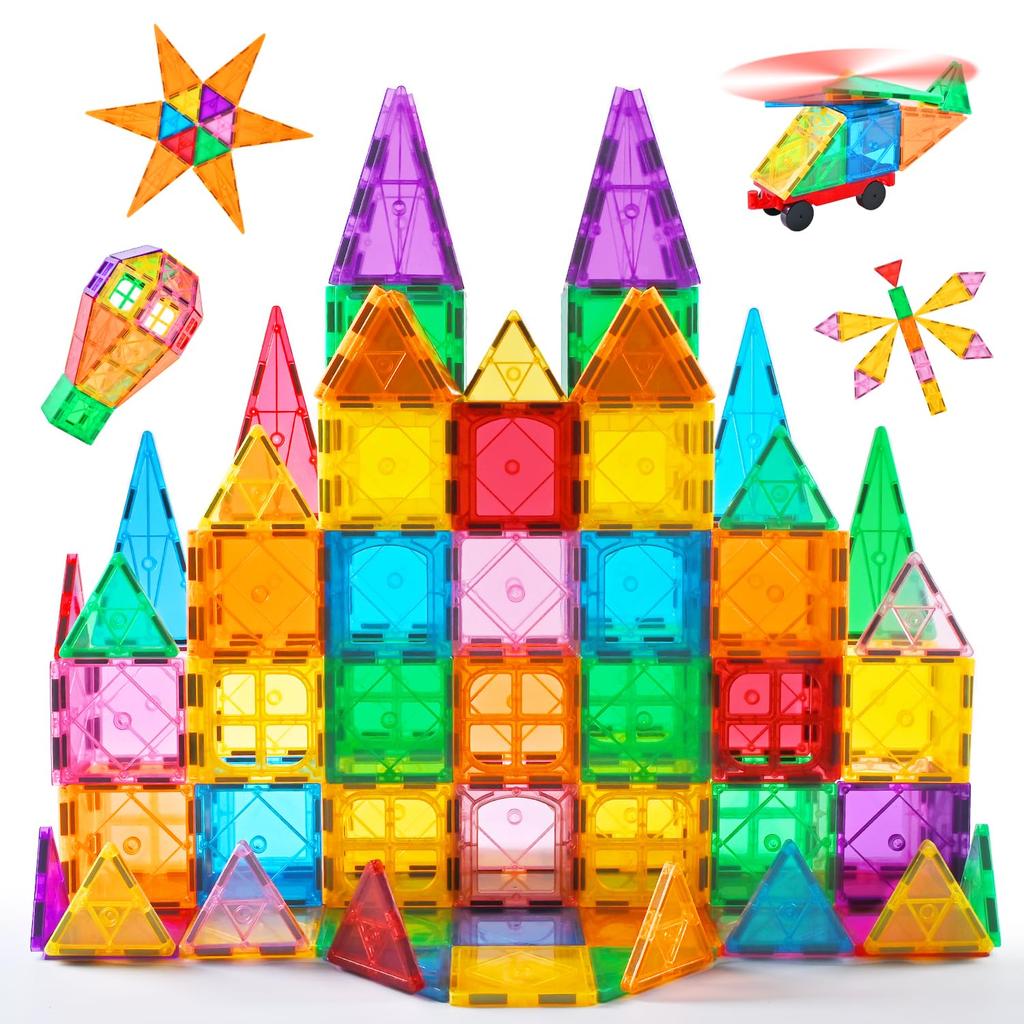 Magnetic Blocks This Is a Magnetic Block Tile Is a Construction Toy for Learning and Education That Both Boys and Girls Will Is Also a Great Has a