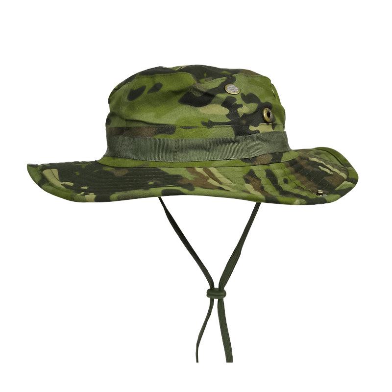 Men's Camouflage Boonie Hat - Tactical Sun Protection for Outdoor Hiking & Fishing
