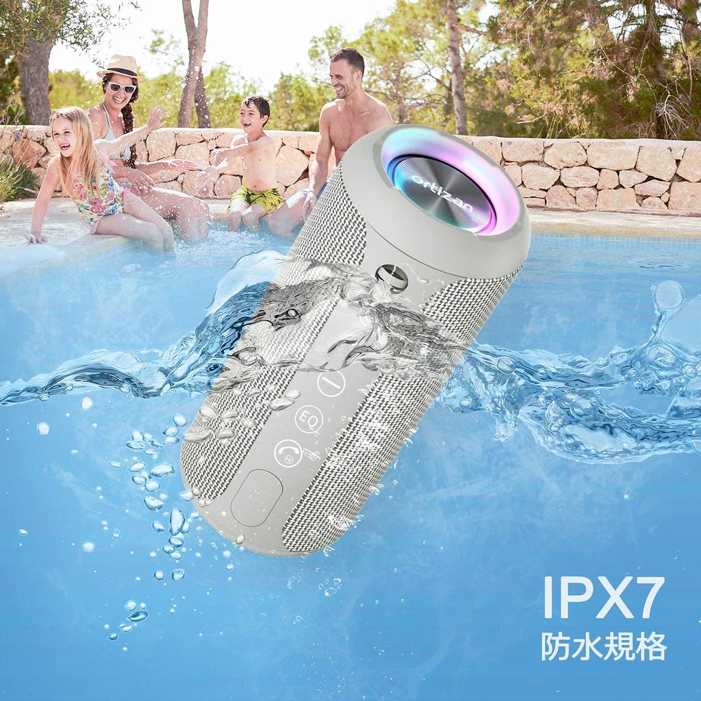 Ortizan Bluetooth динамик водонепроницаемый IPX7 беспроводной 30 часов непрерывного воспроизведения выход 24 Вт Bluetooth динамик стерео портативный Bluetooth динамик карта