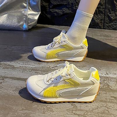 Дофаминовые ретро дышащие кроссовки-сетка 'Форрест Гамп' женские лето 2025 новые для бега повседневные спортивные универсальные кроссовки для папы