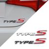 Новый хромированный металл цинк ТИПЫ TYPE S Стайлинг автомобиля Переоборудование багажника Логотип Эмблема Марка Наклейка Решетка для Ho + nda Civic CR-V