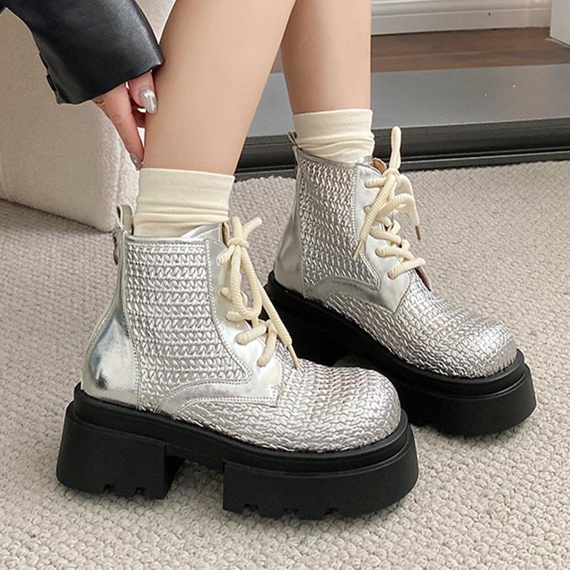 Flats Platform Women Ankle Boots Fashion Designer Shoes Winter Dress Sport Botas Woman Dress Chelsea Boots Femme