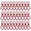 30pcs Lobster Clove Clasps Keychain Swivel Trigger Clips Zinc Alloy Colorful Key Chain Clips Snap Hook Jump Flat Split Ring DIY Craft Jewelry Making