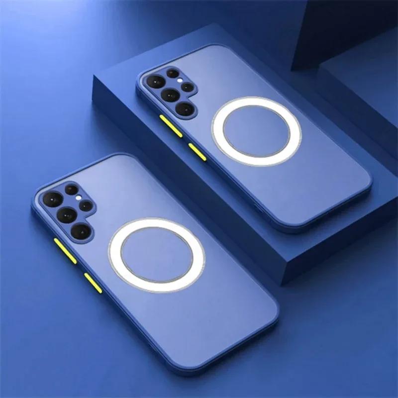 For Magnetic Phone Case For For Samsung Galaxy S26 S25 S24 S23 S22 S21 Ultra Plus FE Edge A56 A55 A54 Note 20 Ultra Funda