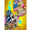 JISHSHAY Diamond Art Kit 30x40 см Diamond Art Skull Art 5D Diamond Art Advanced Beads Art Halloween DIY Diamond Art Skull Color Painting Handmade Kit