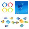 3/4/6PCS Kids Funny Swimming Pool Diving Toy Set Children Underwater Water Play Toy with Fish Shape for Boys Girls