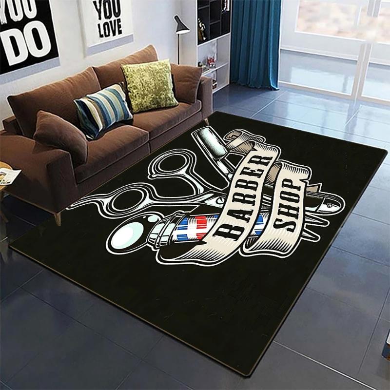 Sign Expert Barber Shop Ковер для гостиной, домашнего декора, дивана, стола, больших ковров, коврика для гостиной, противоскользящего коврика