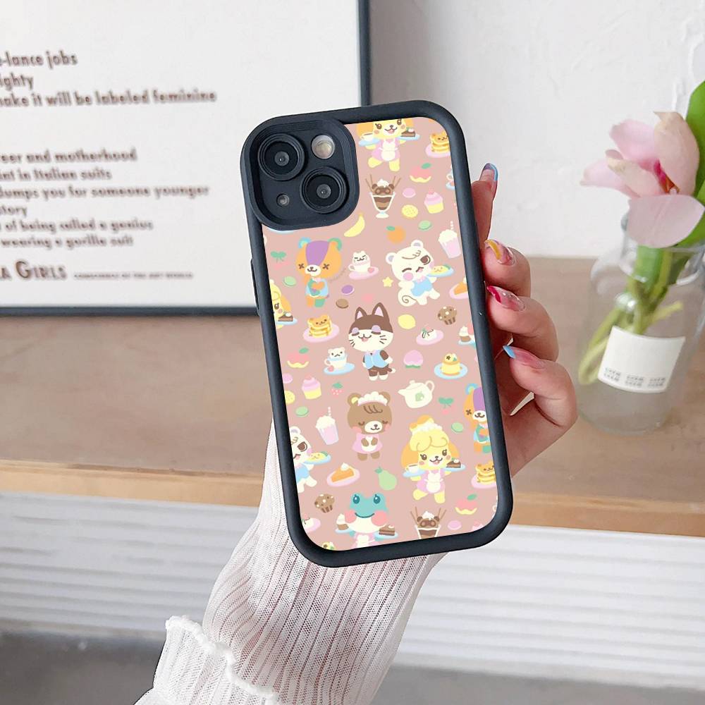 Game A-Animal C-C-Crossing Silicone Soft Phone Case For IPhone 17 16 15 14 Plus 13 12 Mini 11 Black Cover