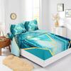 Four-Piece Mattress Marble Pattern Bedding 3D Digital Printing Kit Mattress Protective Cover