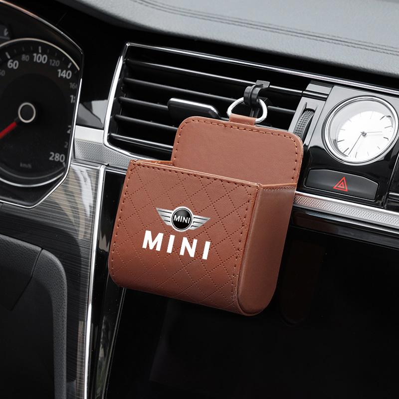 Car Interior Air Vent Storage Box Lipstick Card Sundries Bag For Mini Cooper JCW R56 R50 F54 F55 F56 F57 F60 R52 R53 R55 R57 R58