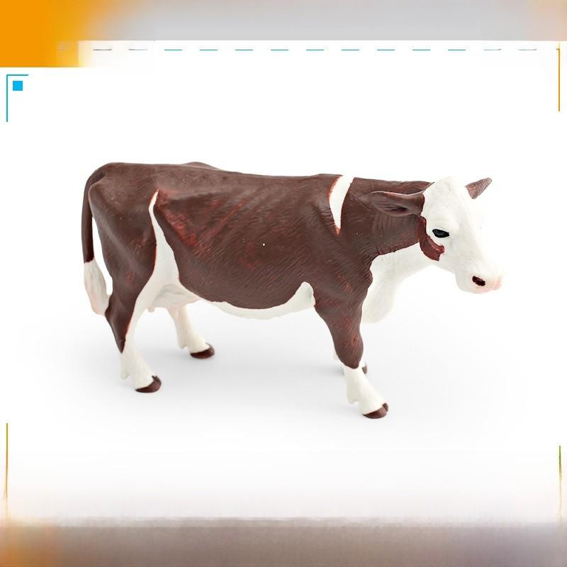 Реалистичные фигурки сельскохозяйственных животных из ПВХ с моделями дойной коровы и быка для детских развивающих игрушек
