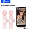 2.4G Lavalier Microphone Mini Wireless Microphone Audio Video Recording Mic for iPhone Android Phone for Live Broadcast Game