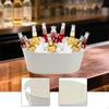 Oval Beverage Tub with Handle for Ice Storage, Ideal Parties and Restaurants