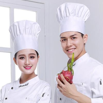 Кухонные колпаки для мужчин и женщин, колпак повара для отеля, ресторана, рабочие колпаки для официантов, принадлежности для торта, шляпа-гриб из хлопчатобумажной ткани