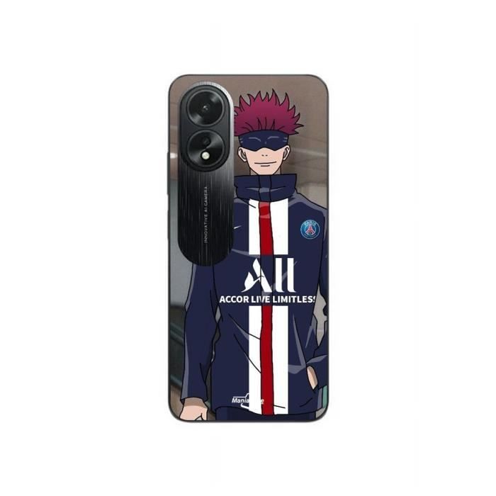 Coque - Maniacase - Oppo A58 - Noir - Paris Saint Germain - Souple