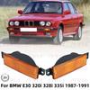 Front Bumper Indicator Turn Signal Lamp No Bulbs For BMW E30 320i 328i 335i 1987 1988 1989 1990 1991 63131380965 63131380966