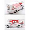 1/30 Diecast Luxury RV Recreational Vehicle Car Model Metal Toy Camper Van Motorhome Touring Car Model Sound and Light Kids Gift