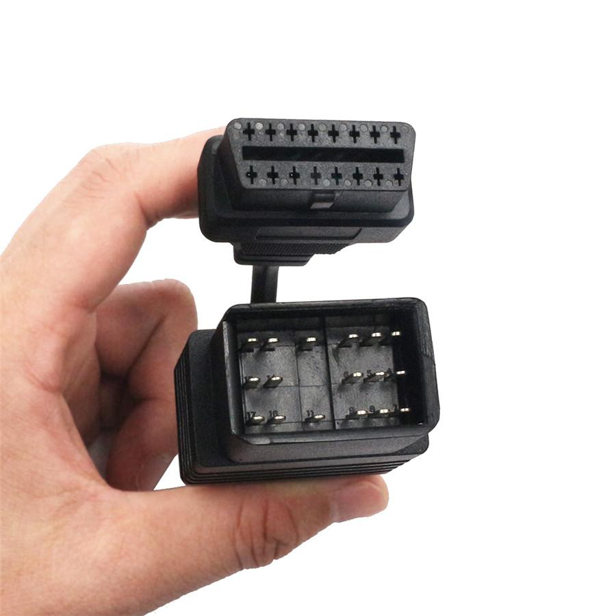 For Toyota 17pin to 16pin OBDII Extension Cable Connector Adapter