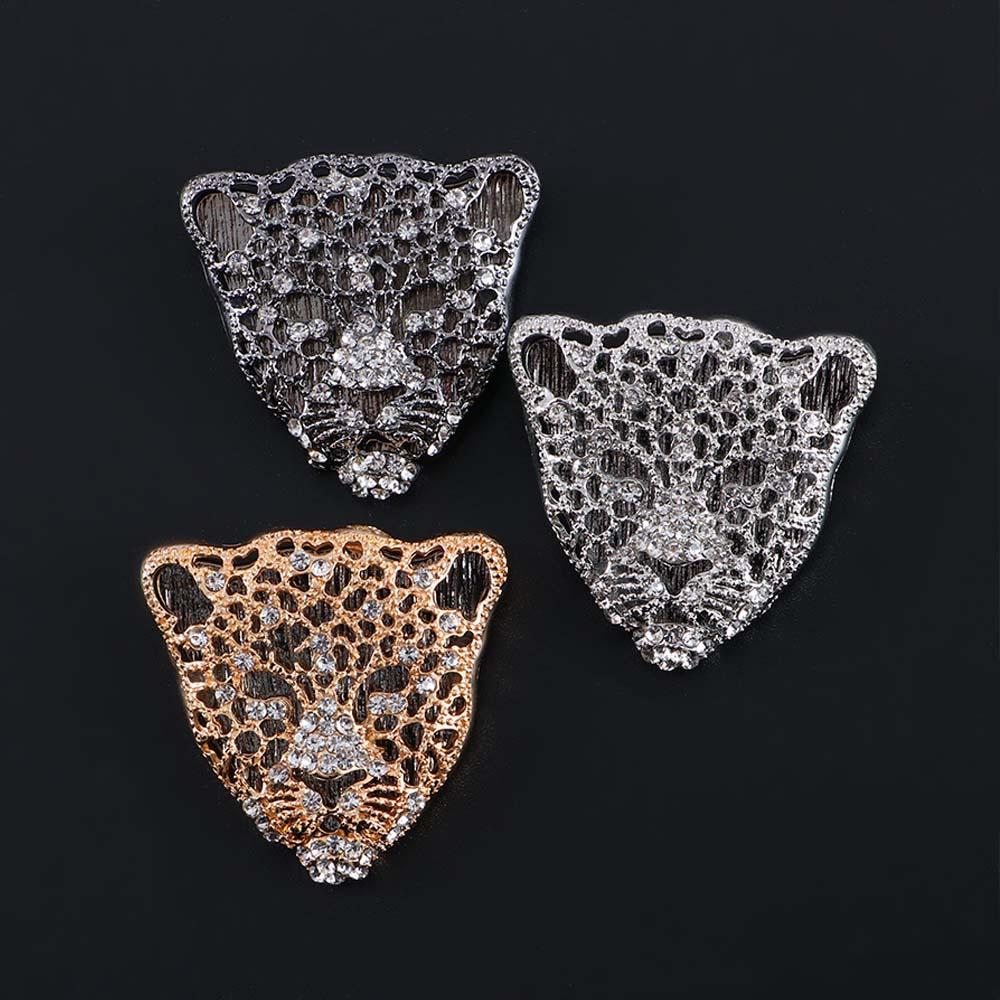Роскошные стразовые полые ретро мужские украшения стразовая брошь мужские значки брошь леопард