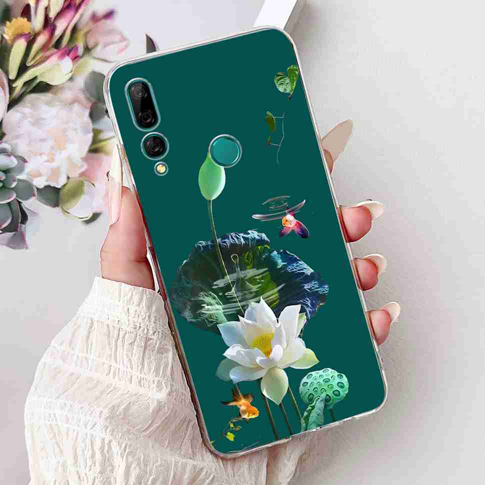 Для Huawei Y9 Prime 2019 6.59" Чехол Милая Девочка с Шариком Цветок Мягкий Силикон ТПУ Чехол Для Huawei Y9Prime 2019 STK-L21 Оболочка Телефона