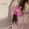 Женская заколка для волос 3D Цветочный декор с сильным захватом Шпилька для волос для фотосессии Цветочная укладка Шпилька для волос Аксессуары для волос