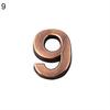 0-9 Modern House Door Plaque Address Arabic Number Digit Plate Sign Decoration