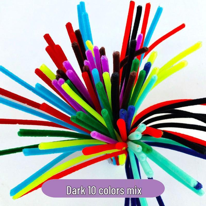 Набор разноцветных синельных проволок для творчества: Зашифрованные, изменяемые ершики для детских образовательных проектов