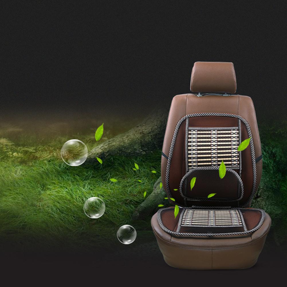 1pc Practical Breathable Non-Slip Waist Support Mat Bamboo Slice Cool Mat Summer Mat for Students