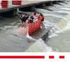 Красный модульный барьер от наводнения из АБС-пластика для подземных гаражей и входов в метро