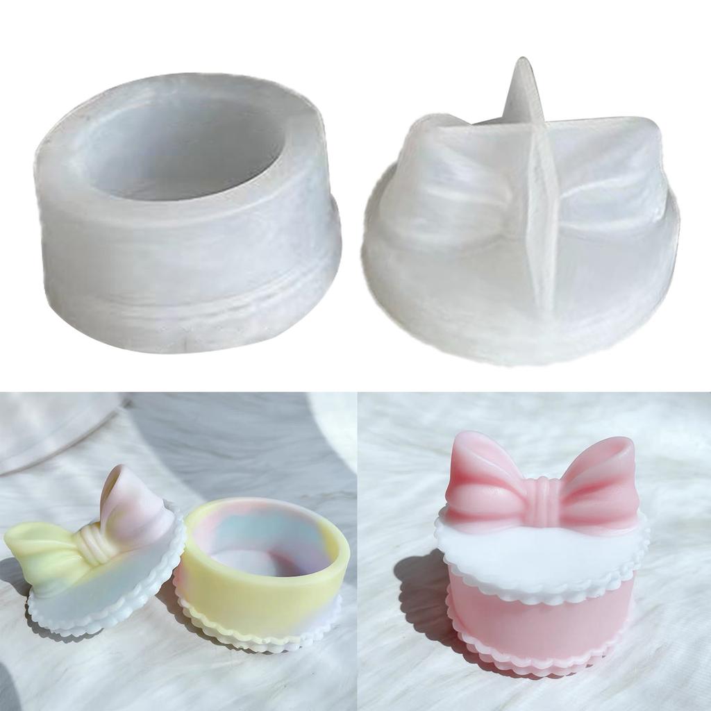 Форма для хранения баночек с бантом, органайзер для ювелирных изделий, силиконовая форма, коробка для хранения бетонной штукатурки, формы для организации энтузиастов