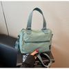 Simple Hand Carry Small Bag Women 2025 New Fashion Canvas Small Square Bag Casual Versatile Shoulder Messenger Bag