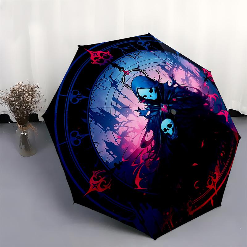 Dark Fantasy Reaper: Gothic Artwork StickerUmbrella, Portable 3-Fold Umbrella for Men & Women,Christmas Gift ES330